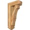 Ekena Millwork Balboa Arts and Crafts Rough Sawn Bracket w/ Offset Brace, Western Red Cedar, 6"W x 16"D x 28"H BKT0604X16X28BOA03RWR - alternate 1